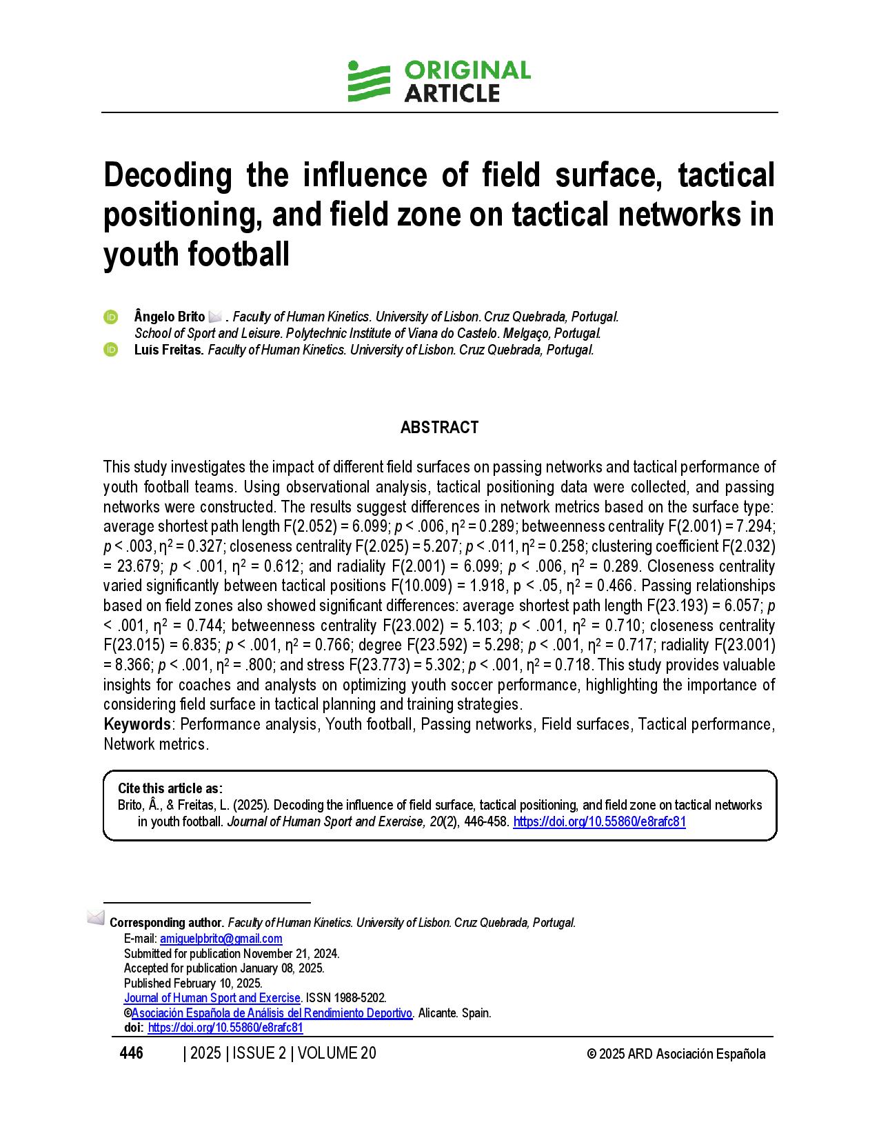 Decoding the influence of field surface, tactical positioning, and field zone on tactical networks in youth football